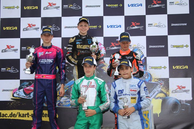 Podium Ok junior Kas Haverkort op P1